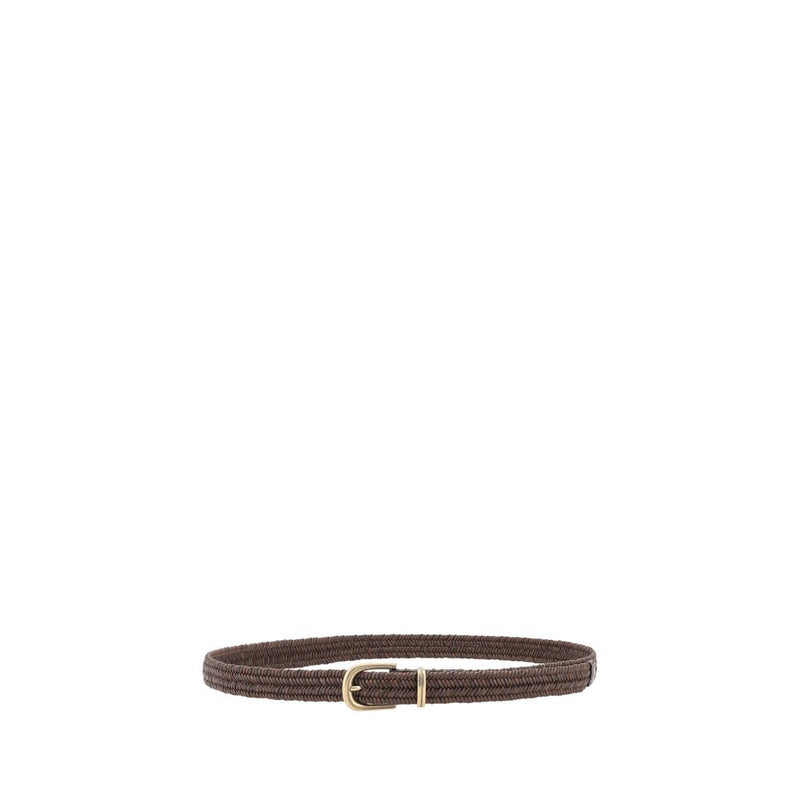 Brunello Cucinelli Brown Calf Leather Bos Taurus Regular Belt Glam Steals