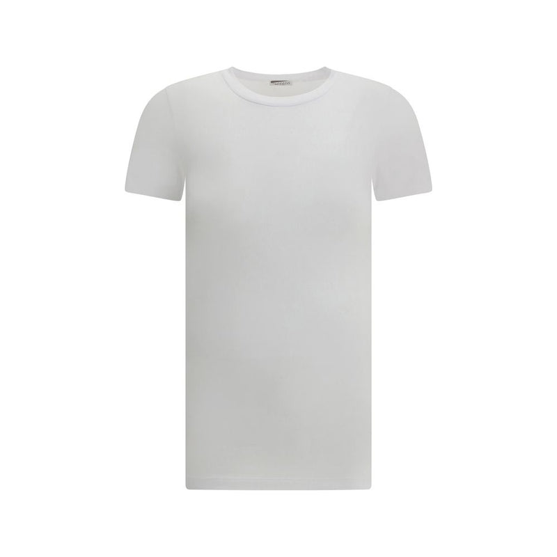 Brunello Cucinelli White Cotton T-shirt Glam Steals