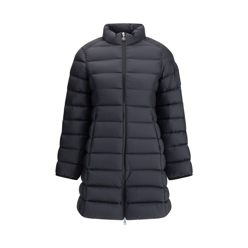 Moncler Black Polyester Coat Glam Steals