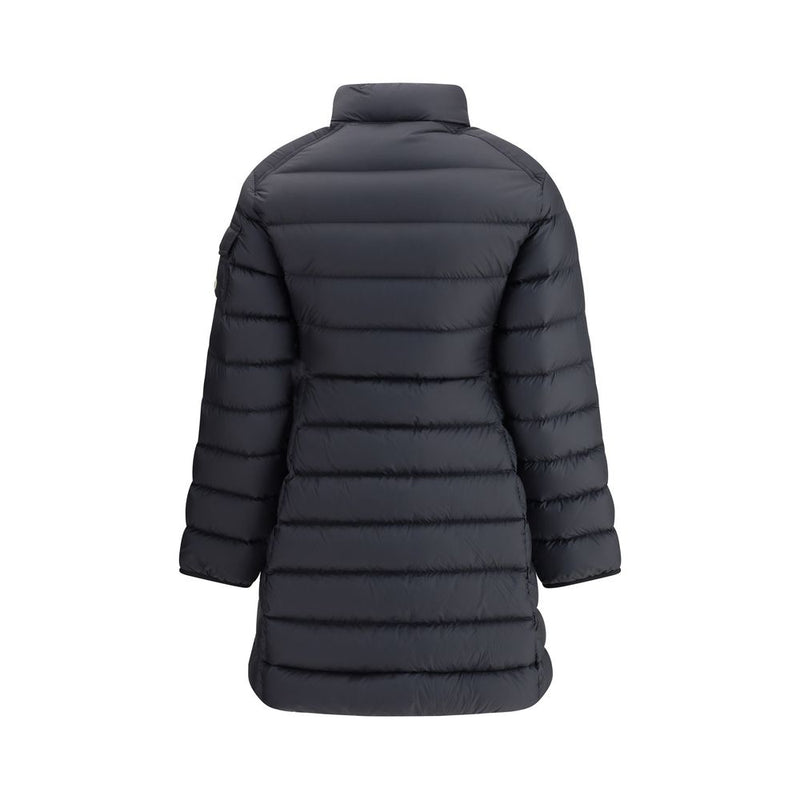Moncler Black Polyester Coat Glam Steals