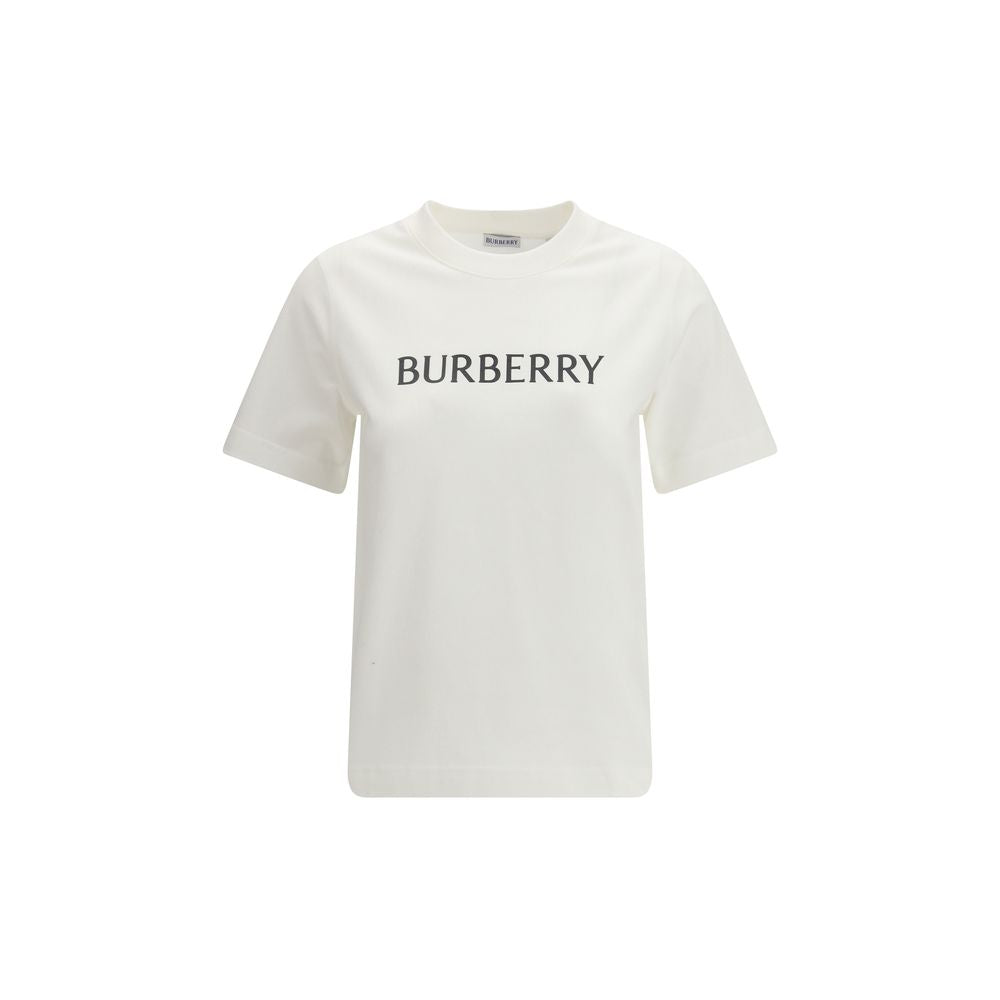 Burberry White Cotton T-shirt Glam Steals