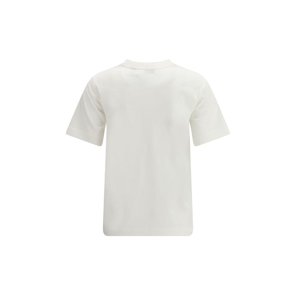 Burberry White Cotton T-shirt Glam Steals