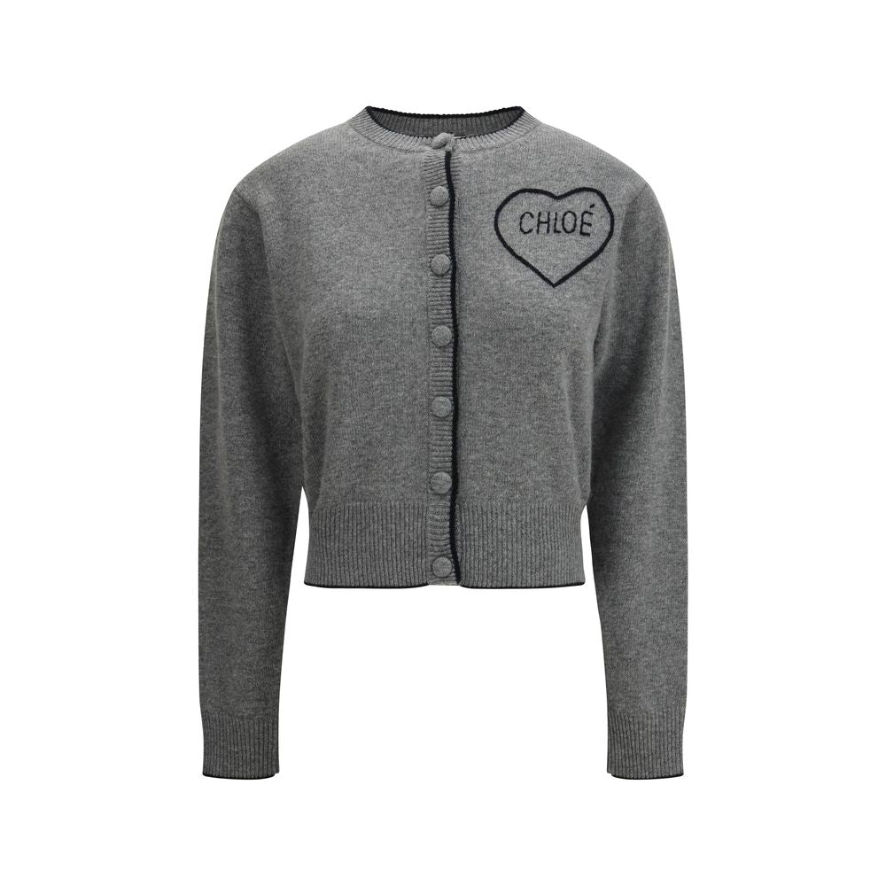 Chloé Gray Wool Cardigan Glam Steals