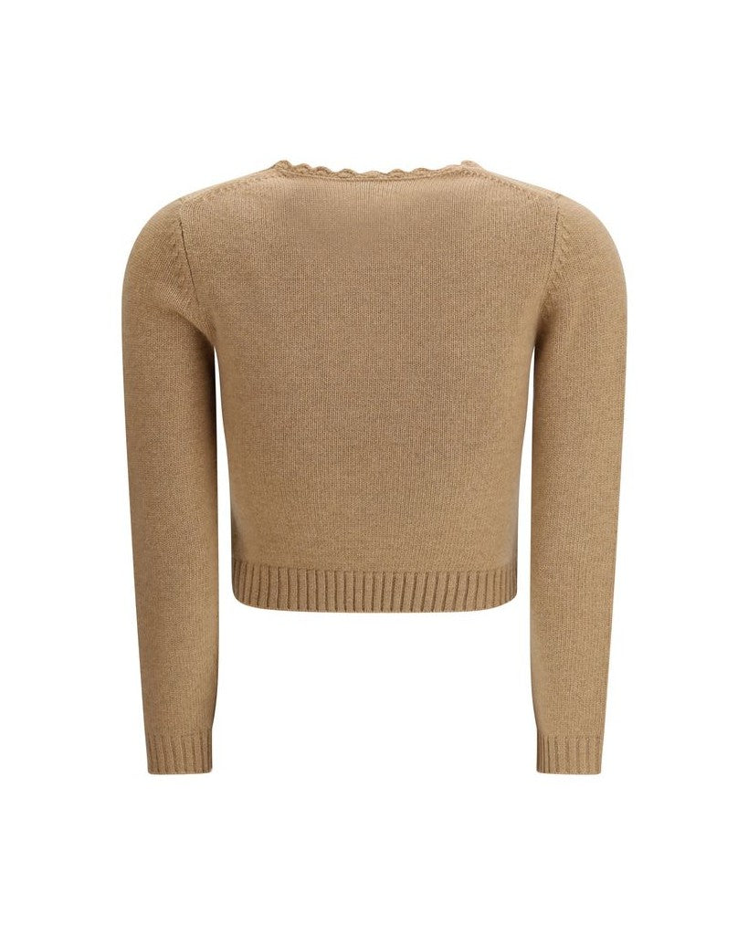 Chloé Brown Wool Sweatshirt Glam Steals