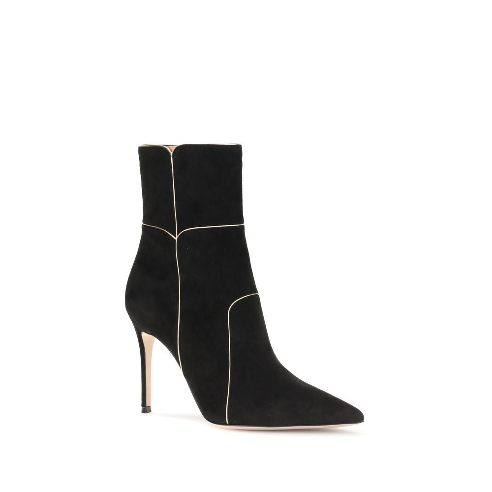 Gianvito Rossi Black Leather Ankle Boots