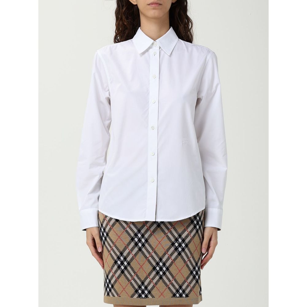 Burberry White Cotton Dress Shirt Glam Steals