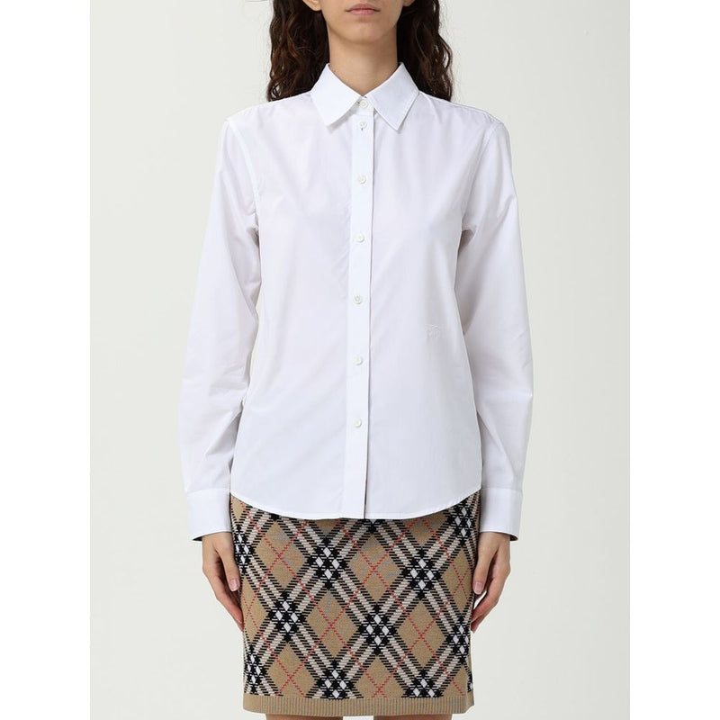 Burberry White Cotton Dress Shirt