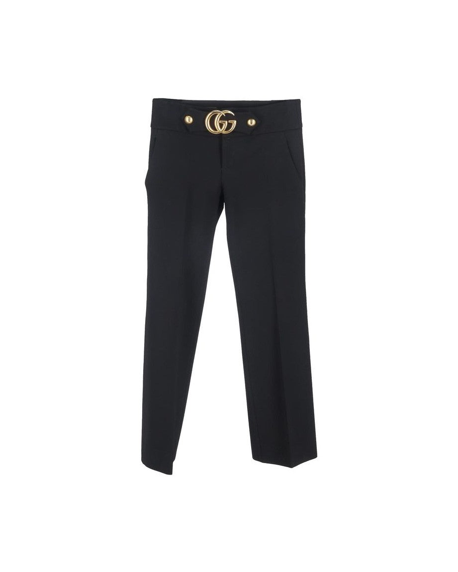 Gucci Black Viscose Pant