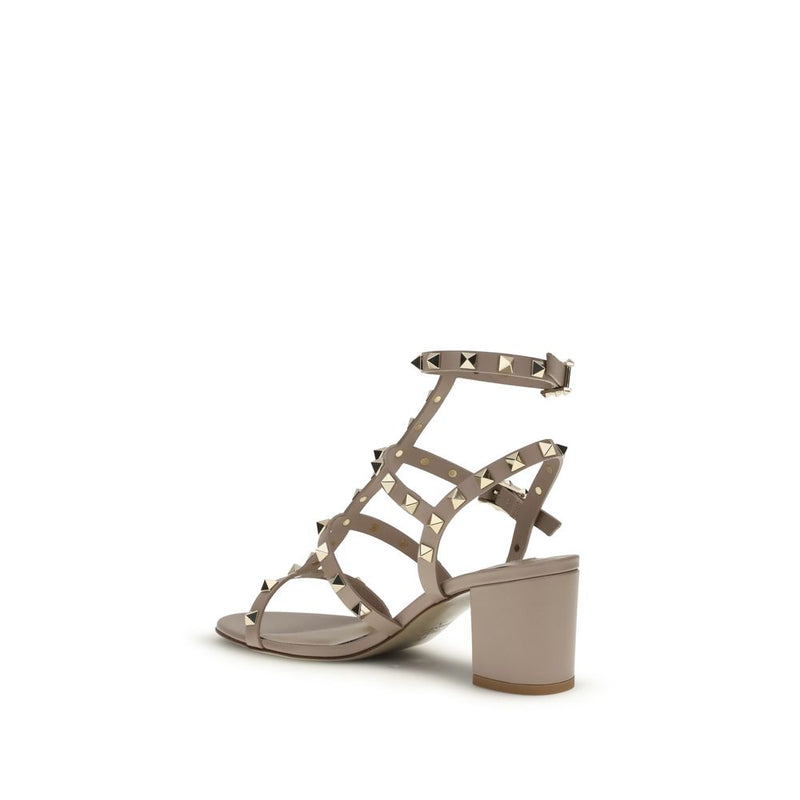 Valentino Garavani Calf Leather Bos Taurus Platform Sandals Glam Steals