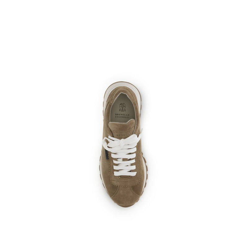 Brunello Cucinelli Beige Rubber Platform Sneakers Glam Steals