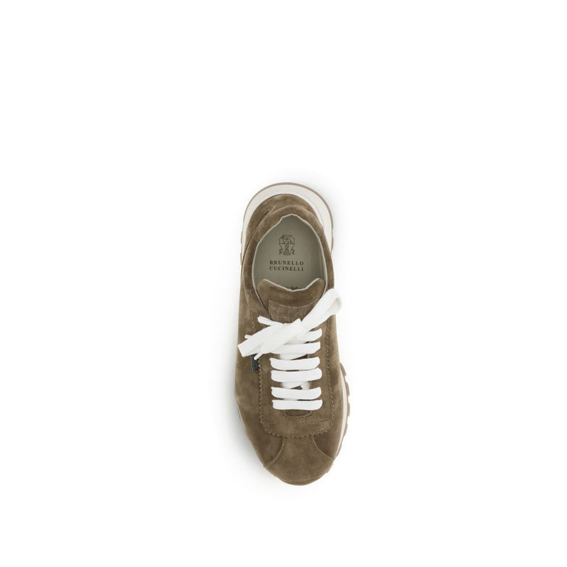 Brunello Cucinelli Brown Rubber Platform Sneakers Glam Steals