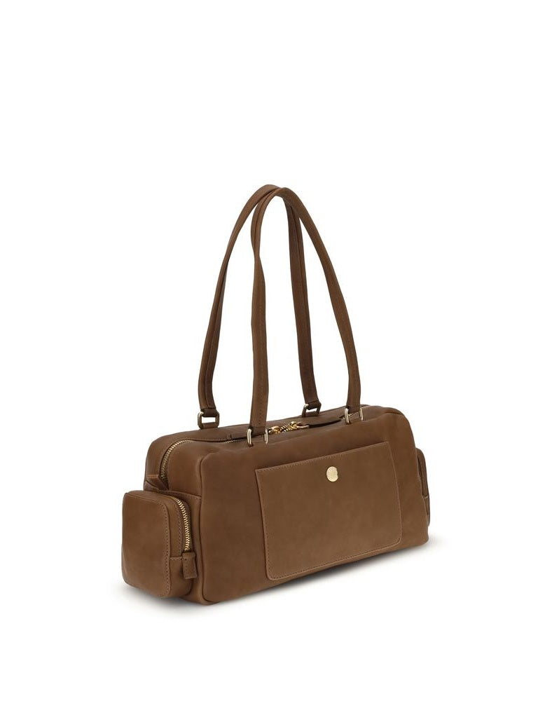 Miu Miu Brown Calf Leather Bos Taurus Shoulder Bag Glam Steals