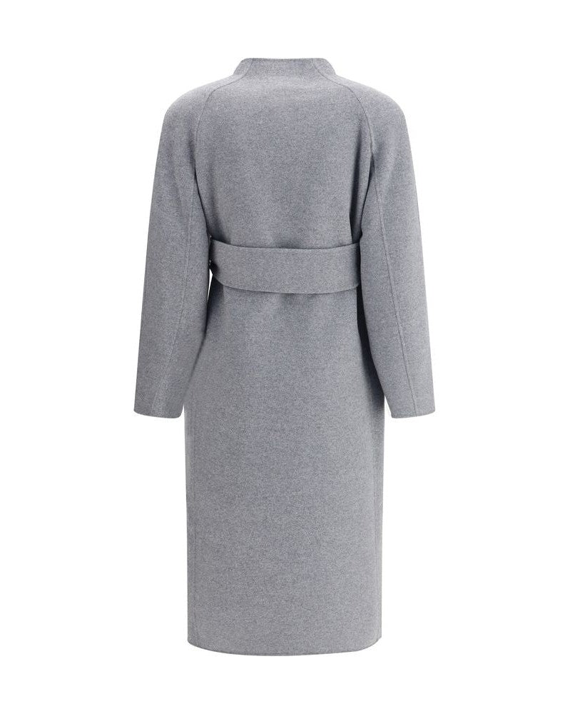 Khaite Gray Wool Coat Glam Steals