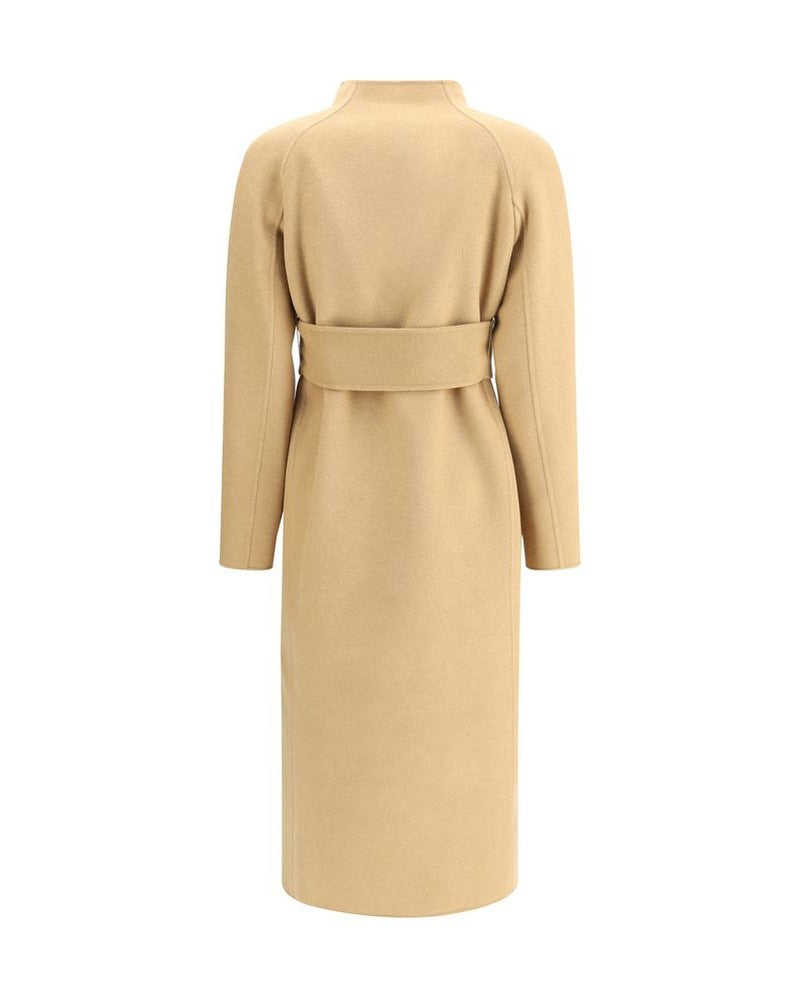 Khaite Beige Wool Coat Glam Steals