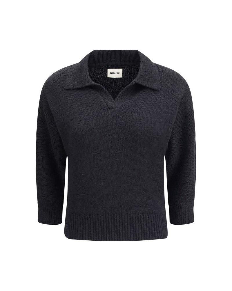 Khaite Black Cashmere Sweater