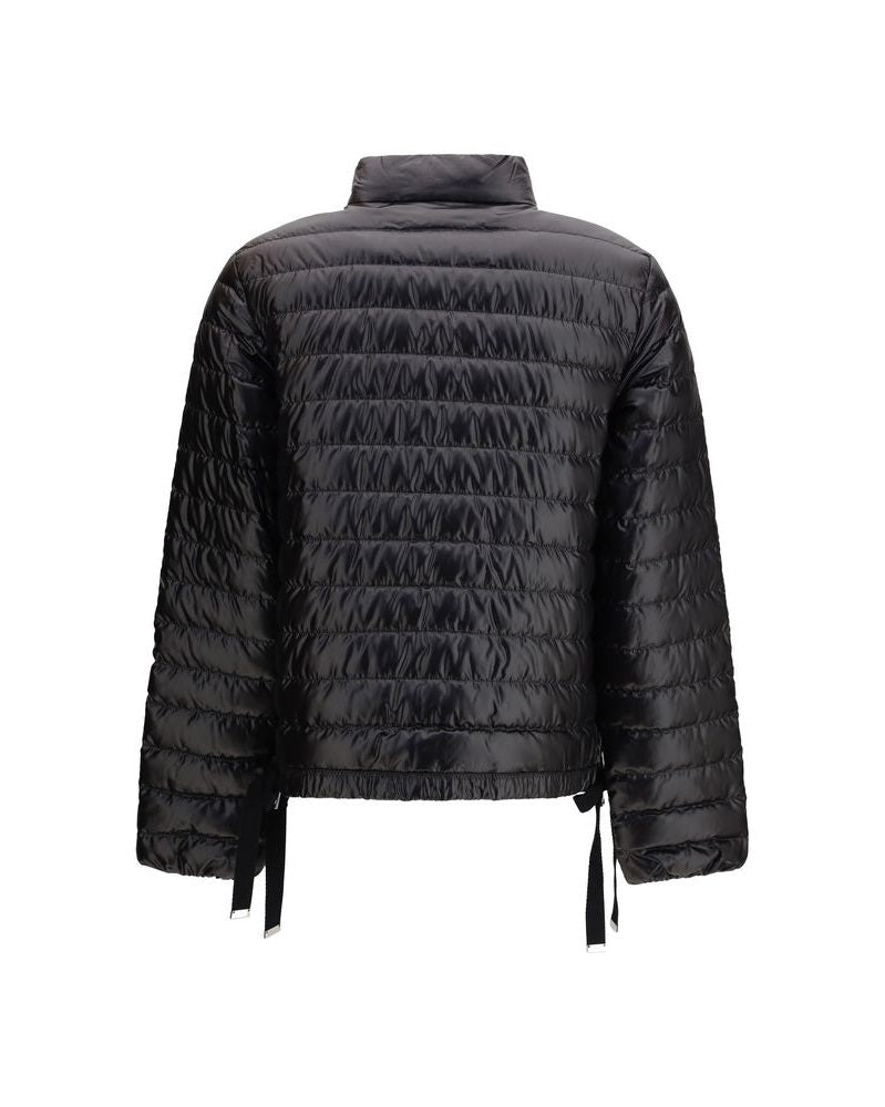 Moncler Black Polyamide Coat Glam Steals