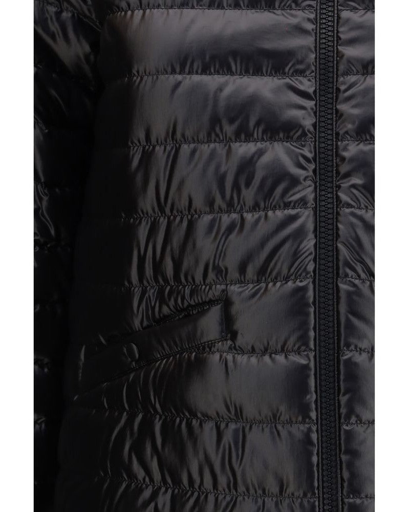 Moncler Black Polyamide Coat Glam Steals