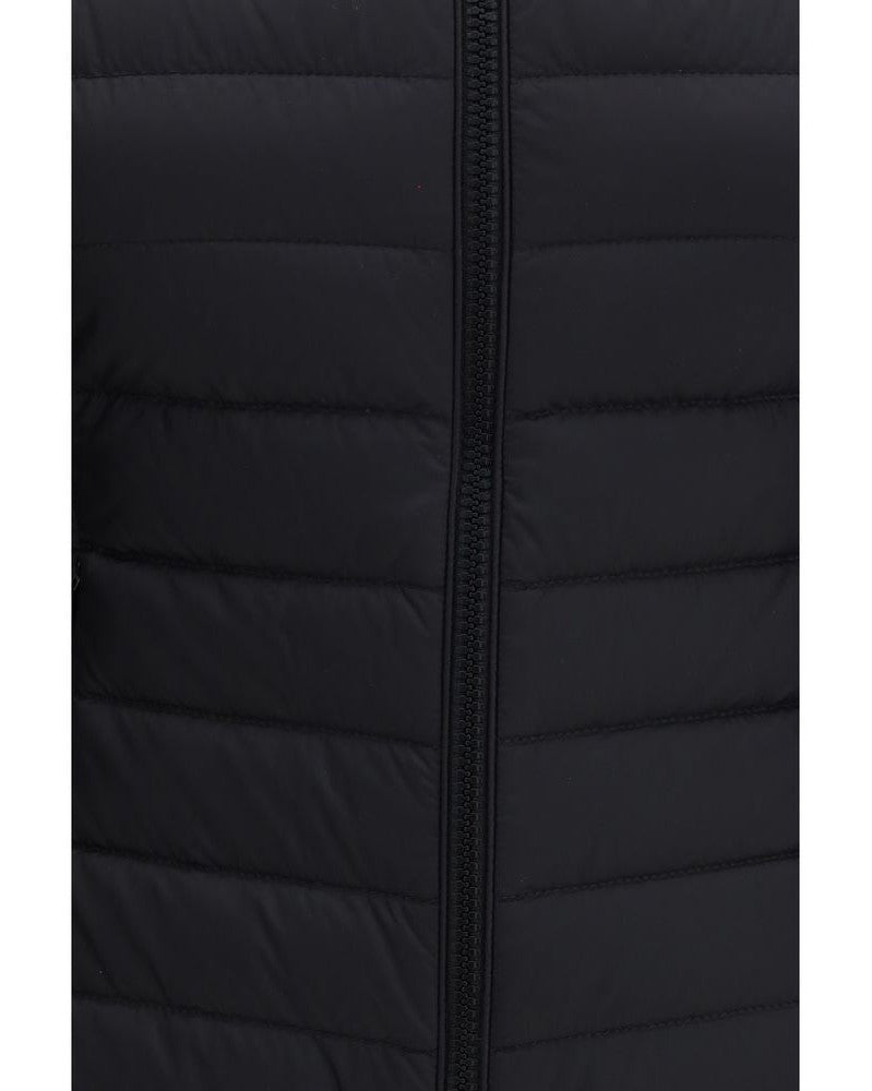 Moncler Black Polyamide Coat Glam Steals