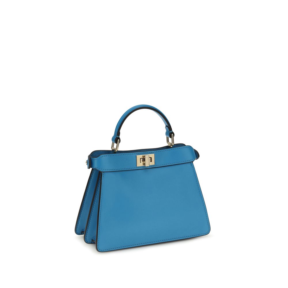Fendi Blue Calf Leather Bos Taurus Shoulder Bag 