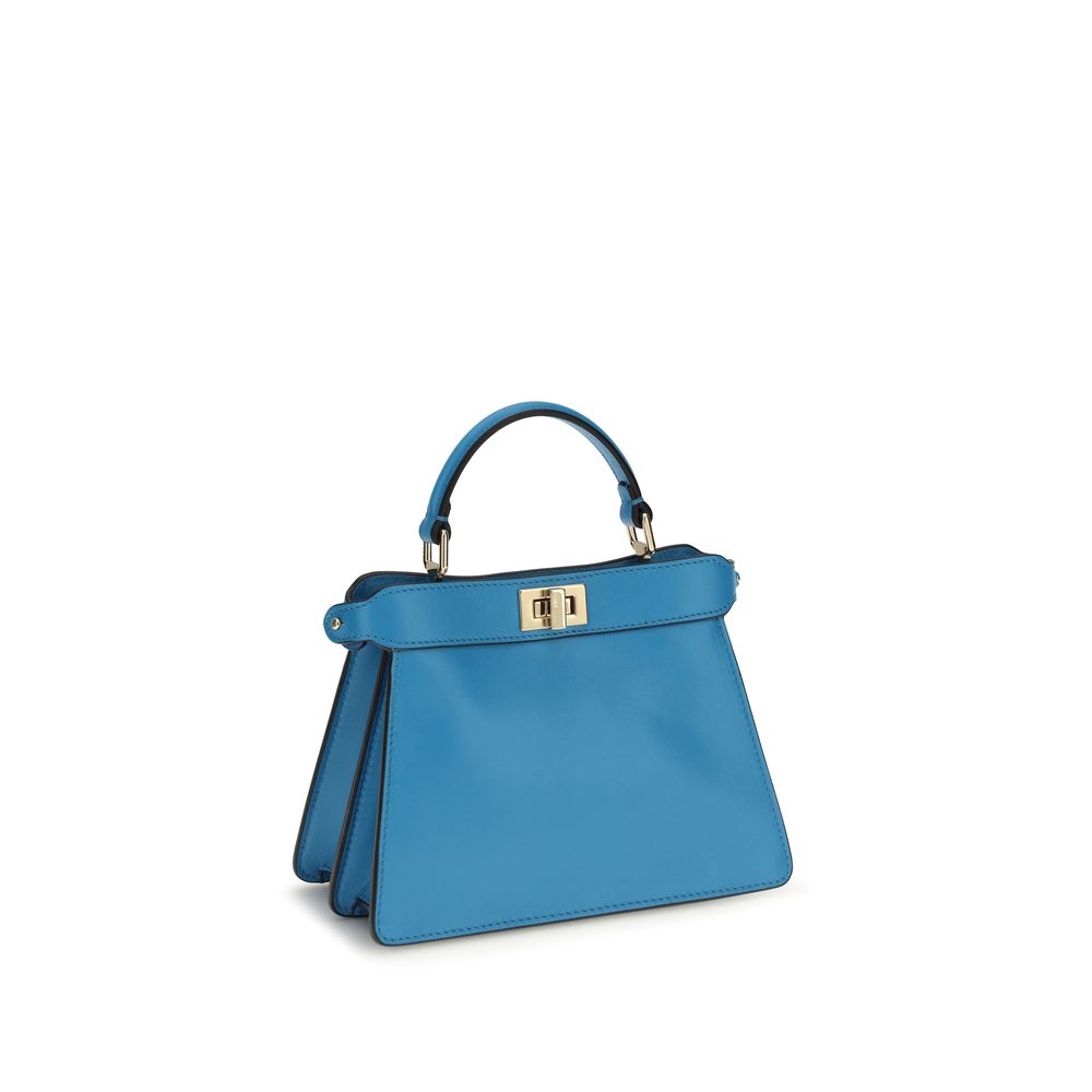 Fendi Blue Calf Leather Bos Taurus Shoulder Bag 