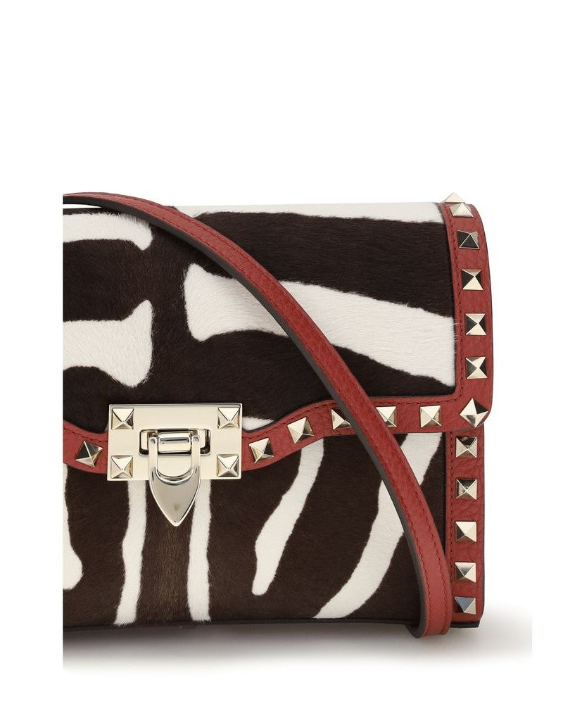 Valentino Garavani Multicolor Calf Leather Bos Taurus Shoulder Bag Glam Steals