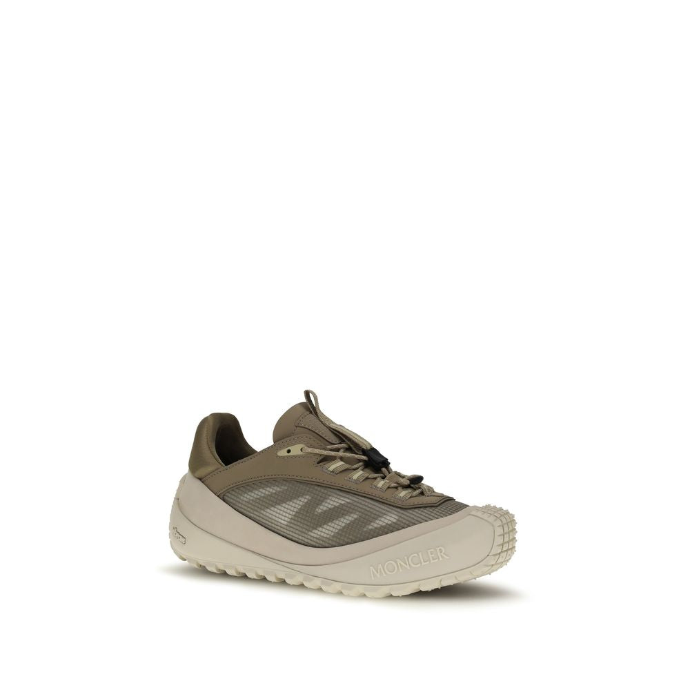 Moncler Gray Polyester Athletic Sneakers Glam Steals