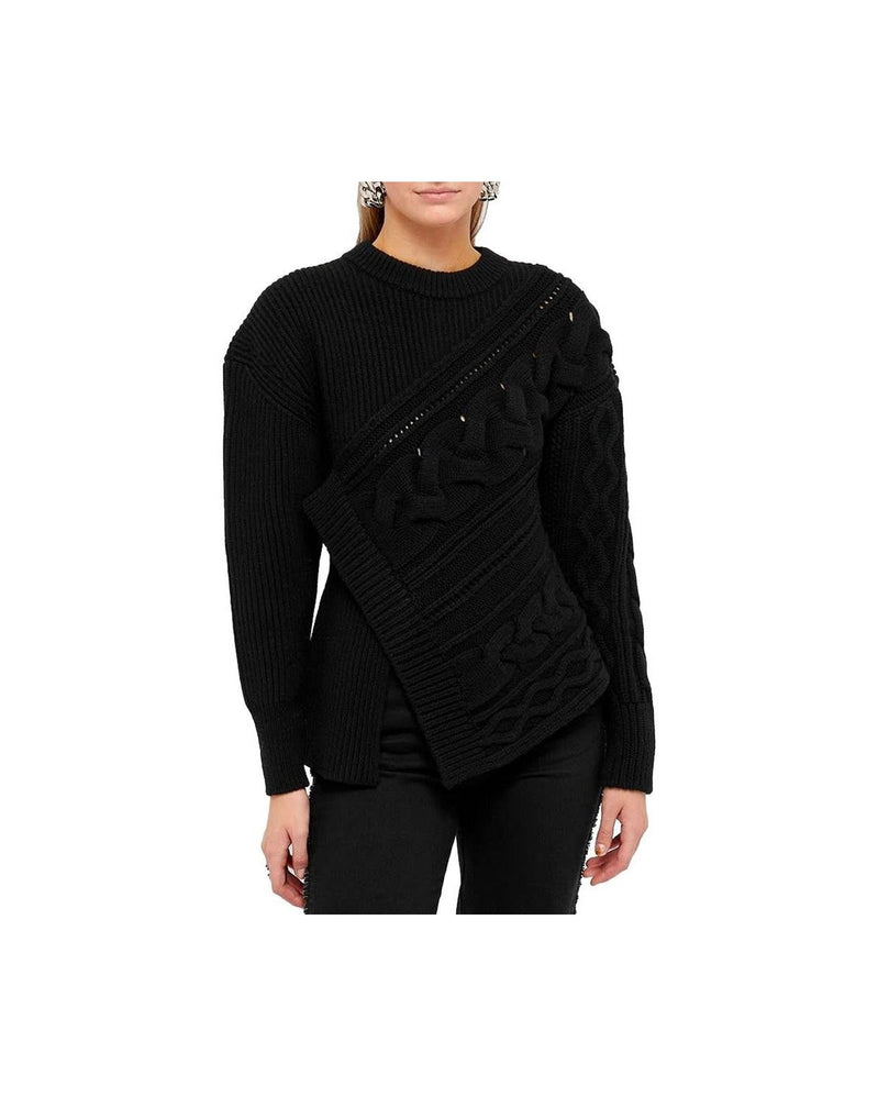 Alexander Mcqueen Black Wool Sweatshirt Glam Steals