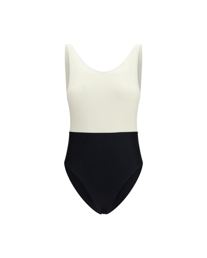 Ami Paris Polyamide One Piece Swimsuit Glam Steals