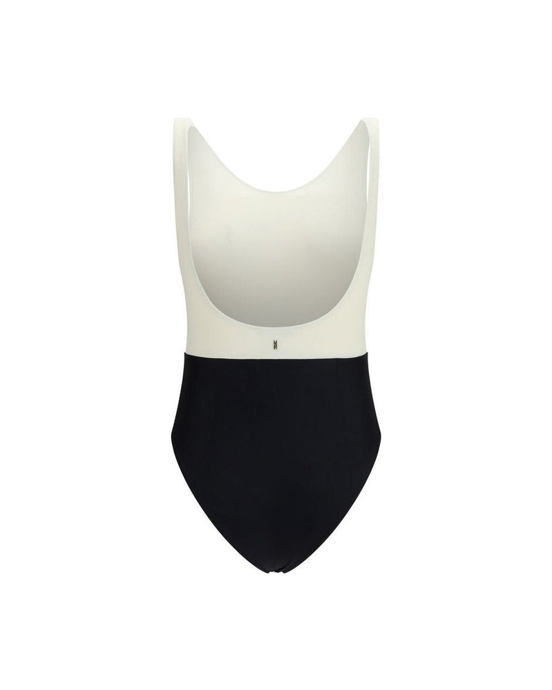 Ami Paris Polyamide One Piece Swimsuit Glam Steals