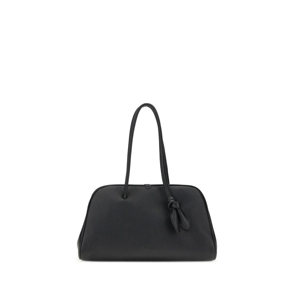 Jacquemus Black Calf Leather Bos Taurus Handbag 