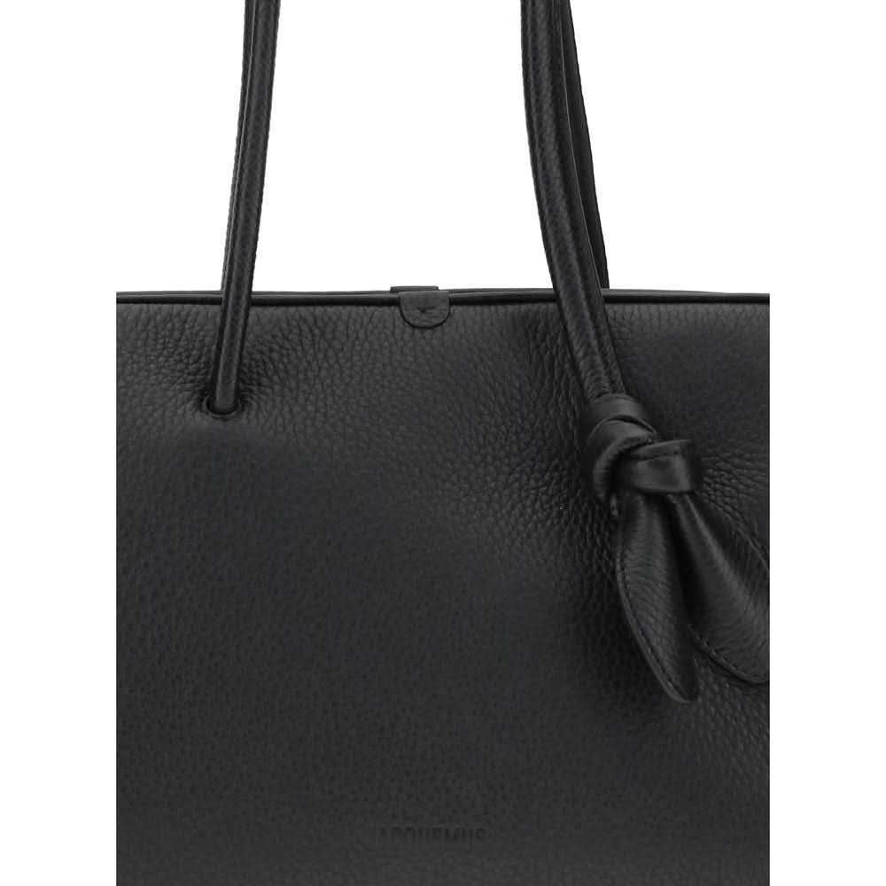 Jacquemus Black Calf Leather Bos Taurus Handbag 