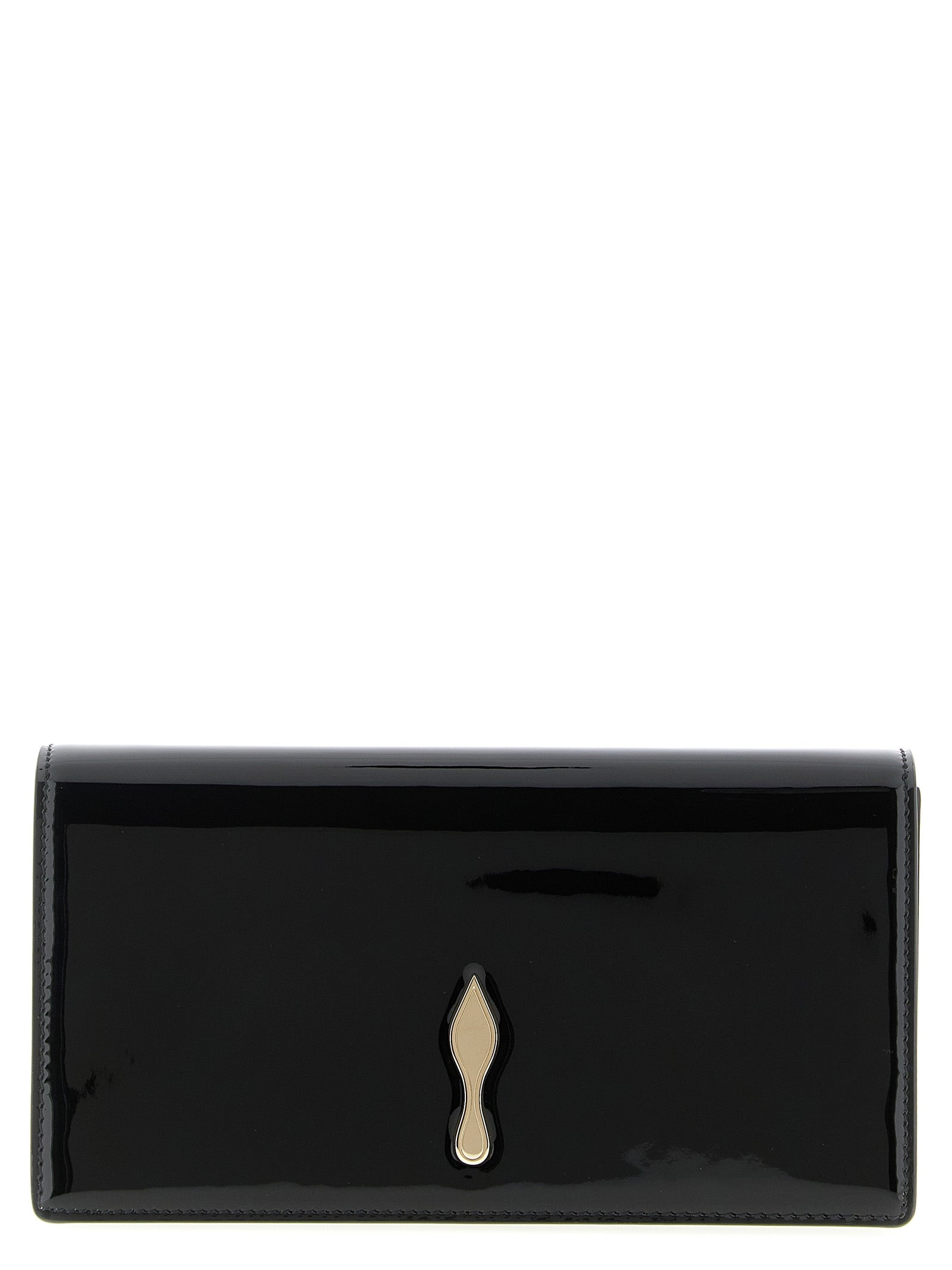 Christian Louboutin Black Envelope Clutch 