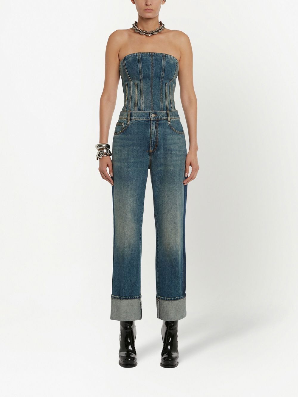Alexander Mcqueen Blue Jeans