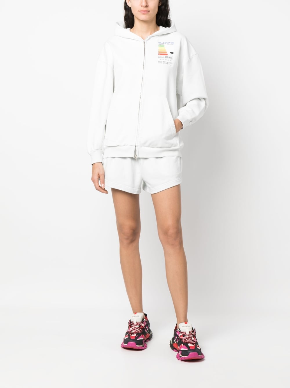 Balenciaga Flared Elasticated-Waist Shorts