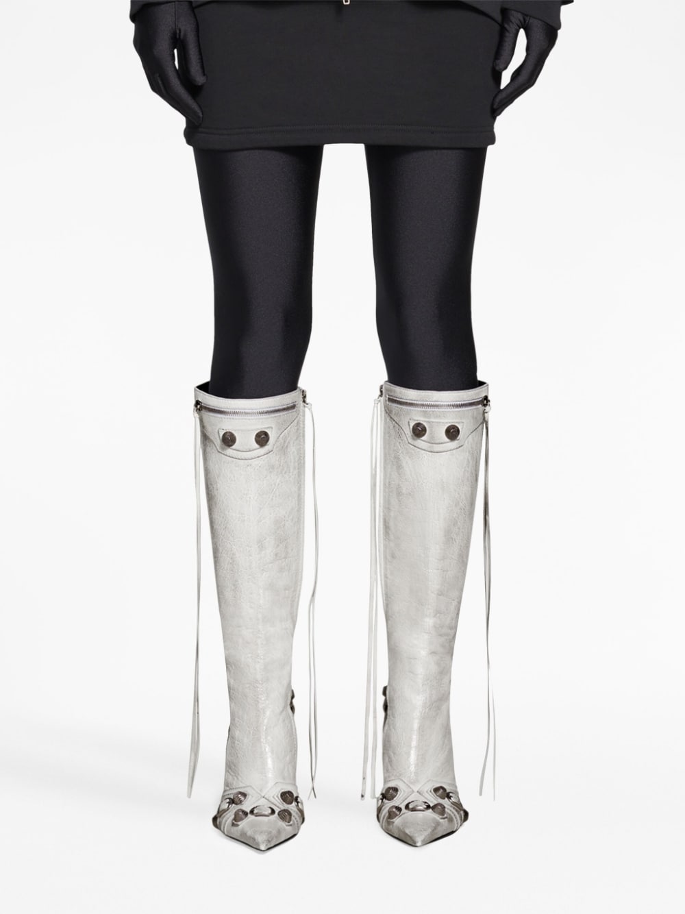 Balenciaga Cagole Leather Boots