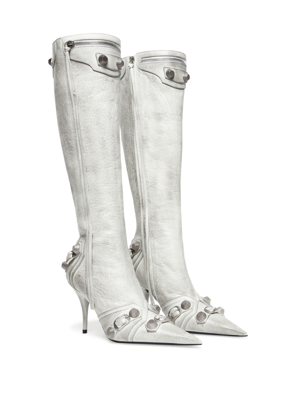 Balenciaga Cagole Leather Boots