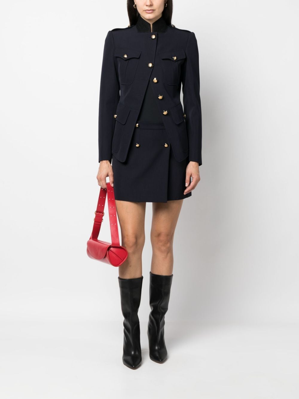 Alexander Mcqueen Blue Skirt