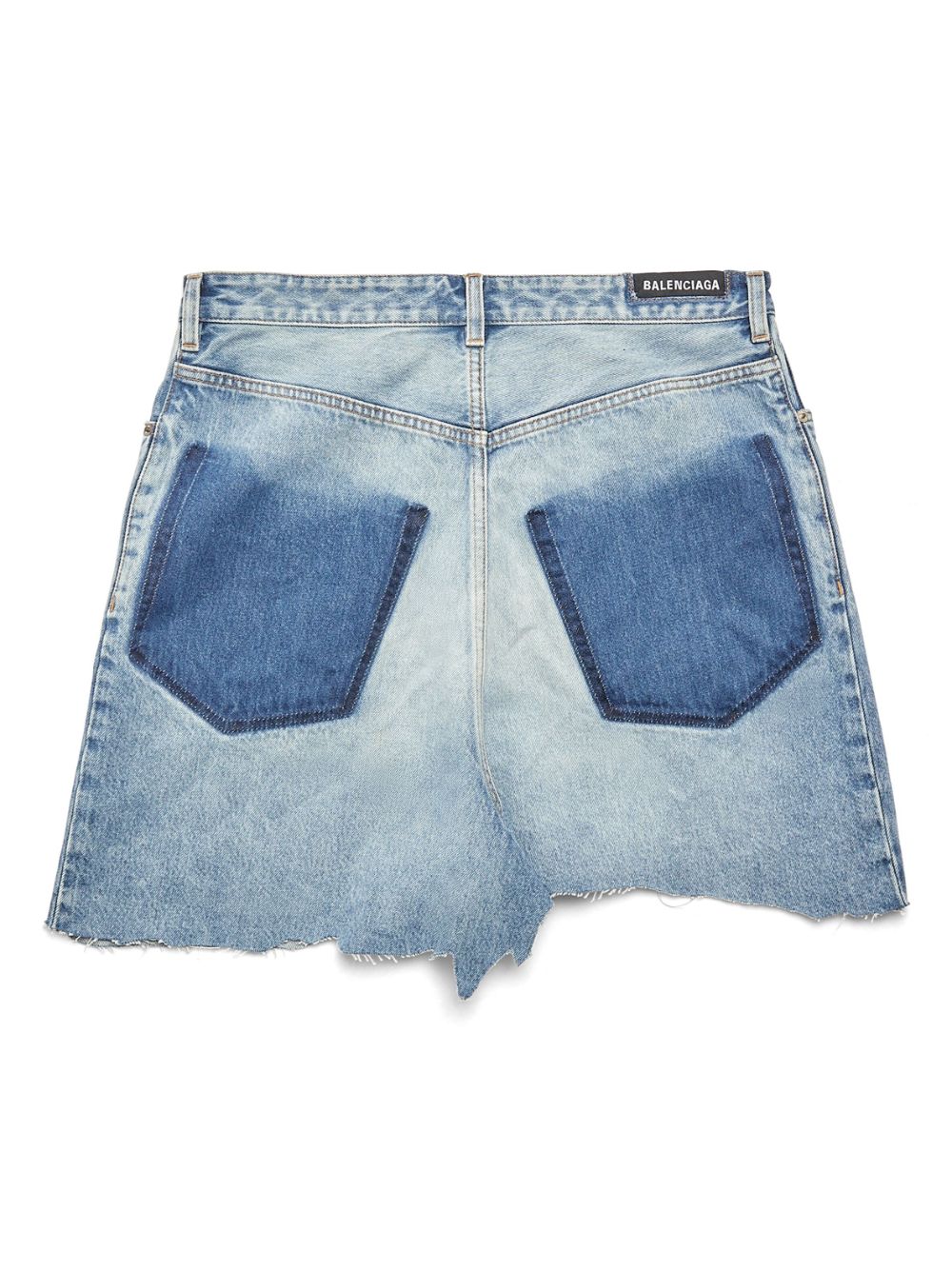 Balenciaga Denim Mini Skirt In Organic Cotton