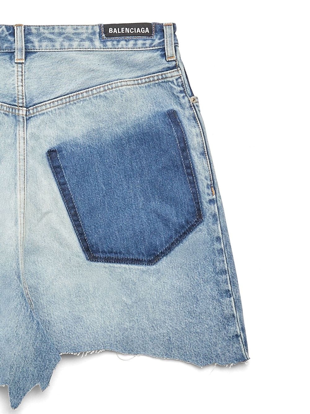 Balenciaga Denim Mini Skirt In Organic Cotton
