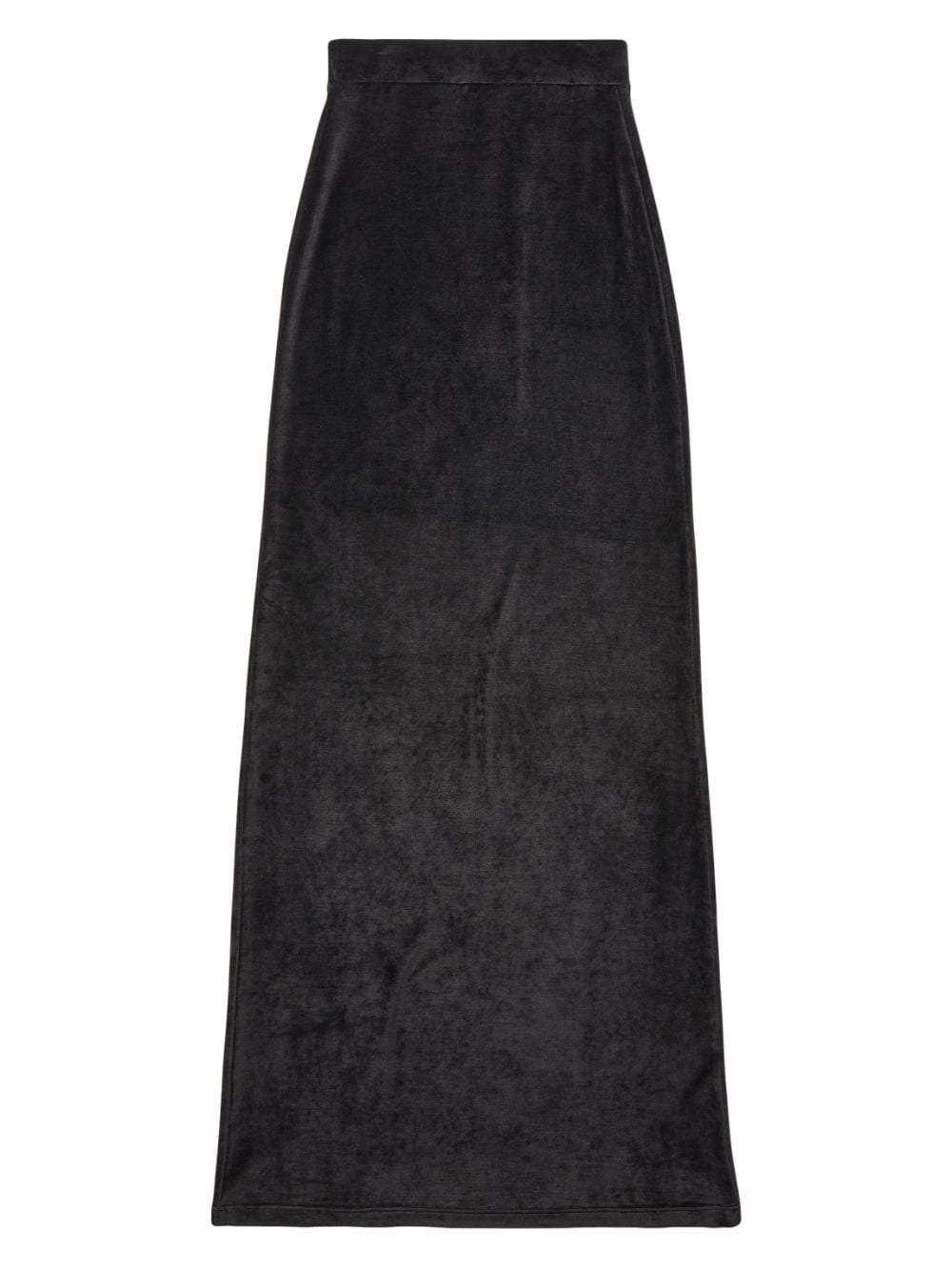 Balenciaga Velvet-Effect High-Waisted Skirt