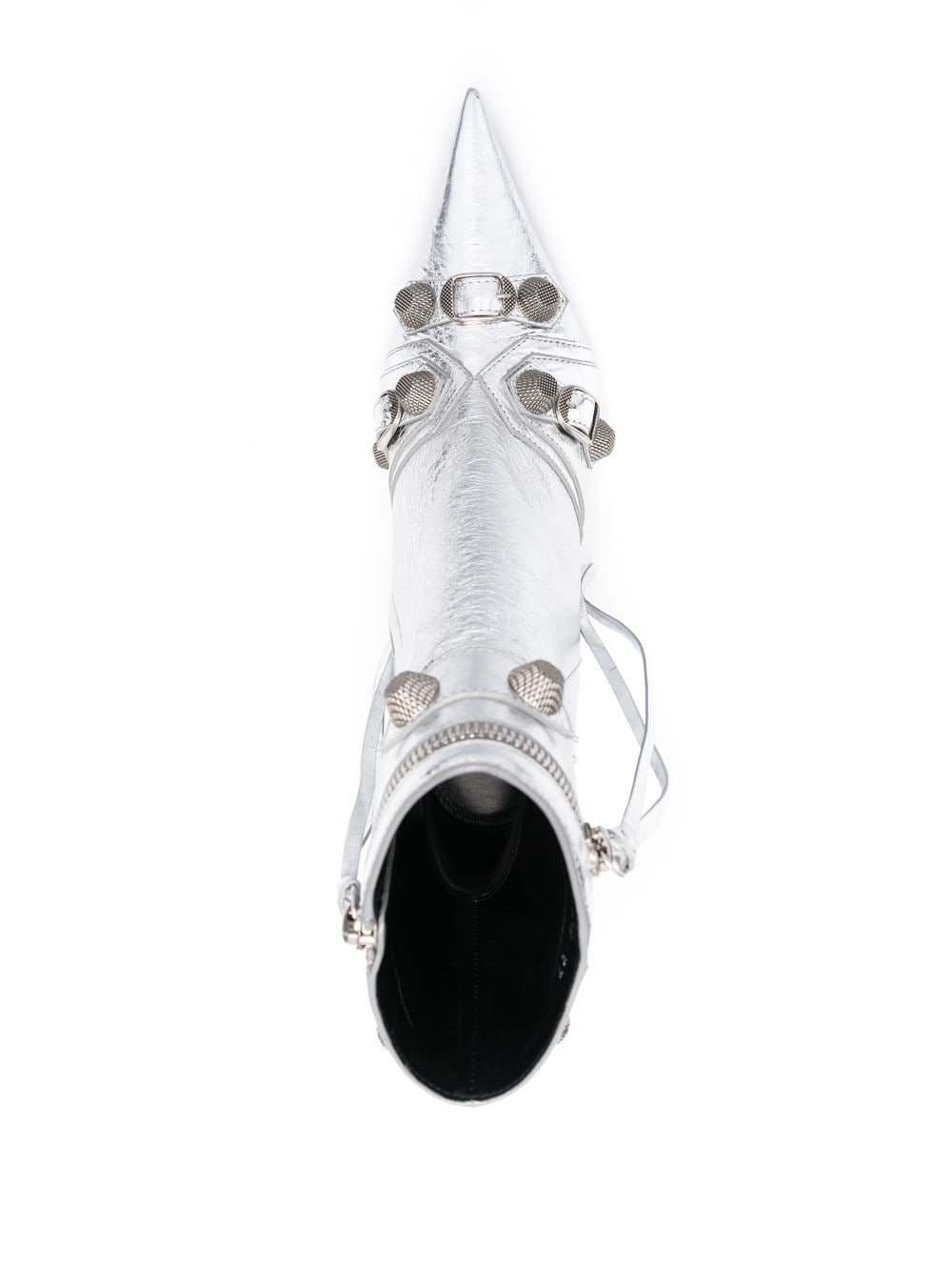 Balenciaga Cagole Leather Ankle Boots