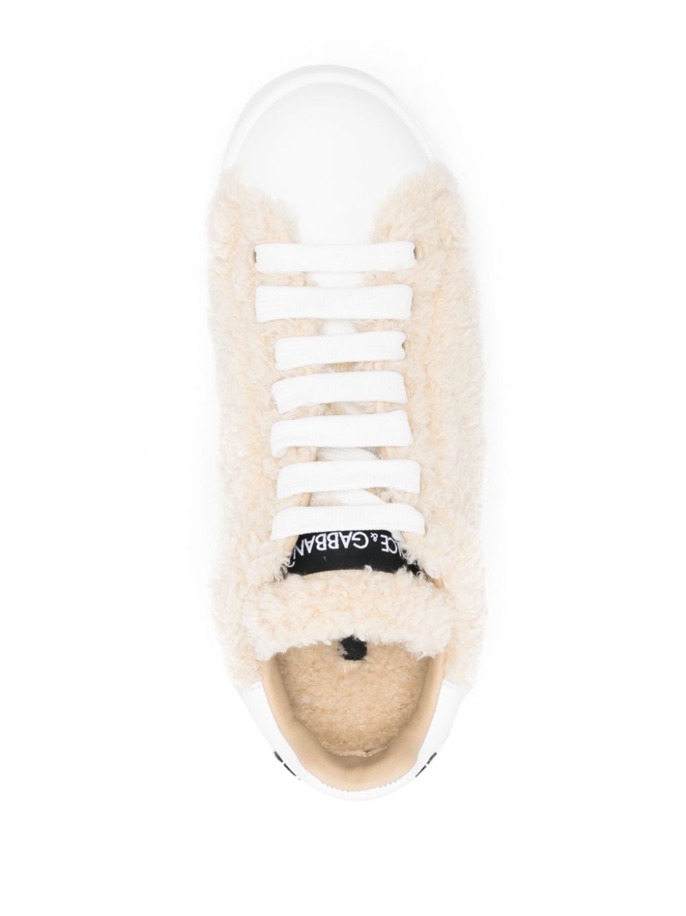 Dolce & Gabbana Leather Sneakers With Embossed Logo