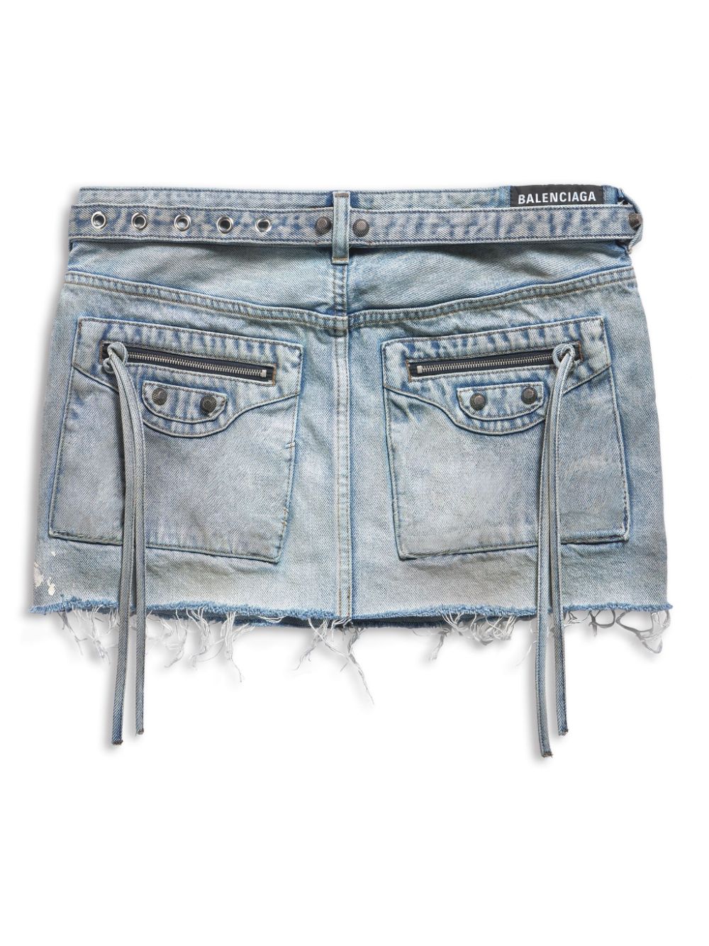 Balenciaga Cagole Denim Mini Skirt
