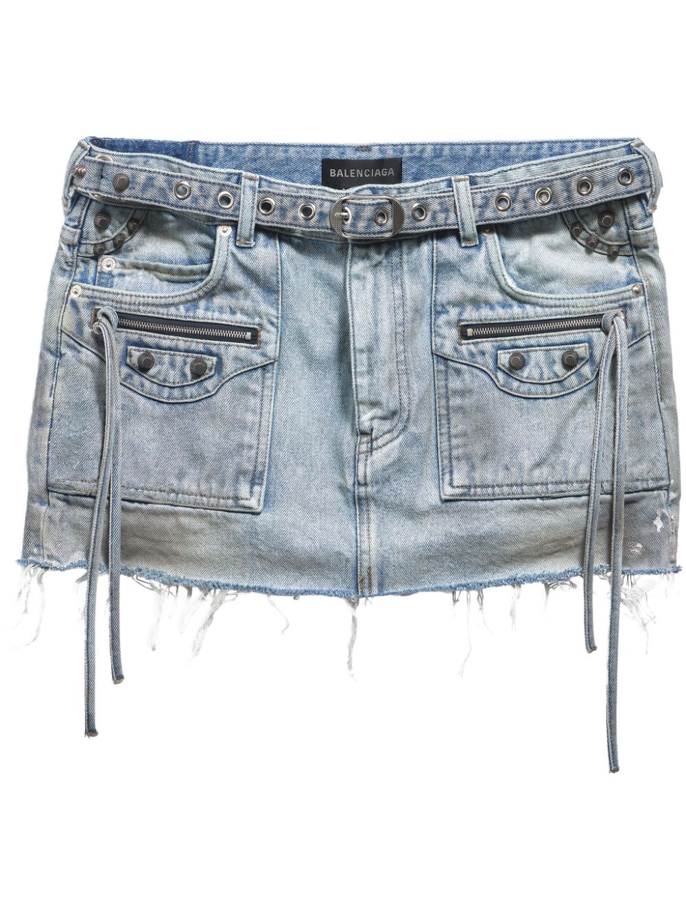 Balenciaga Cagole Denim Mini Skirt