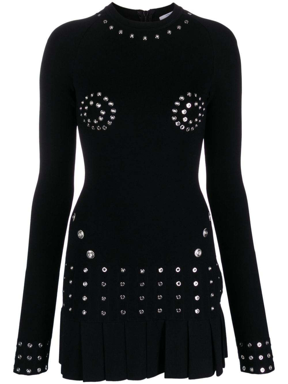 Off White Fashion Black Dress