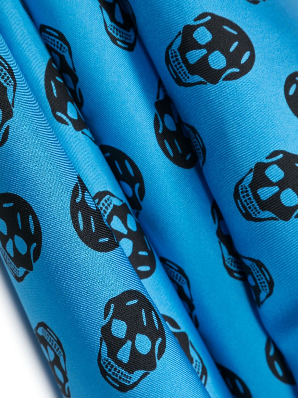 Alexander Mcqueen Blue Scarf