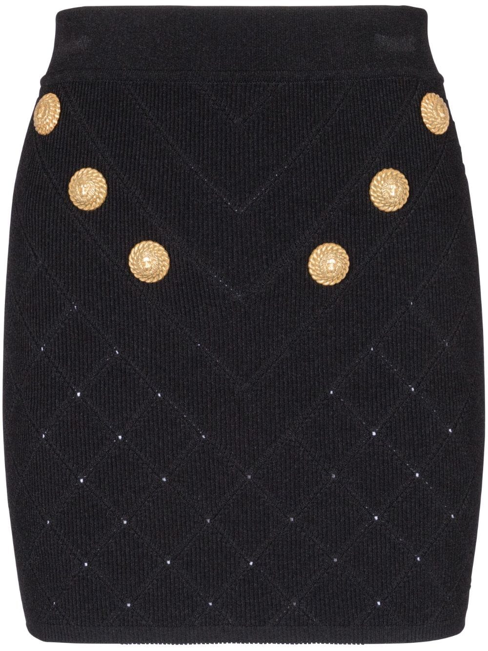 Balmain Black Skirt