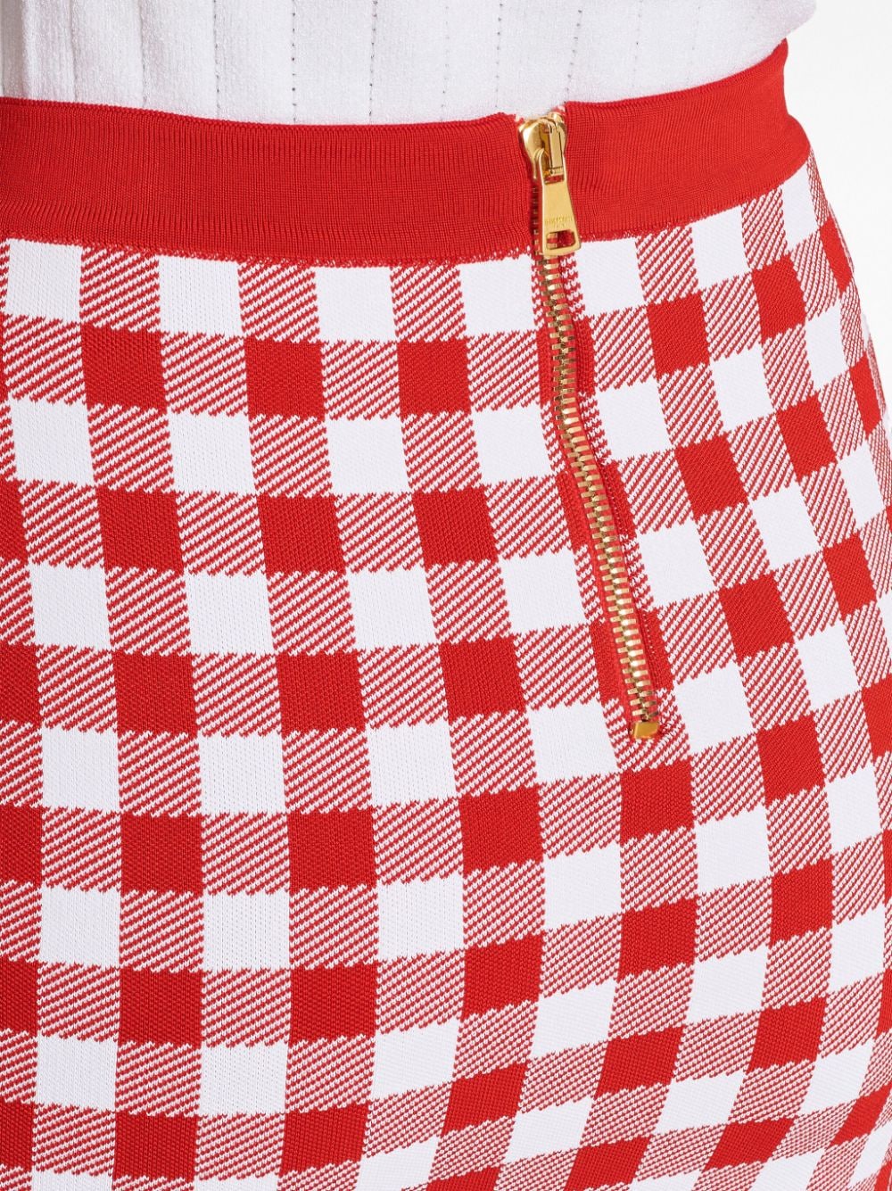 Balmain Red Skirt