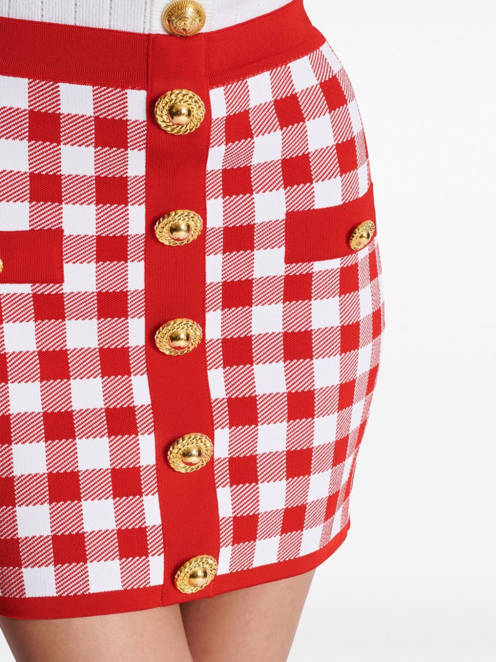 Balmain Red Skirt