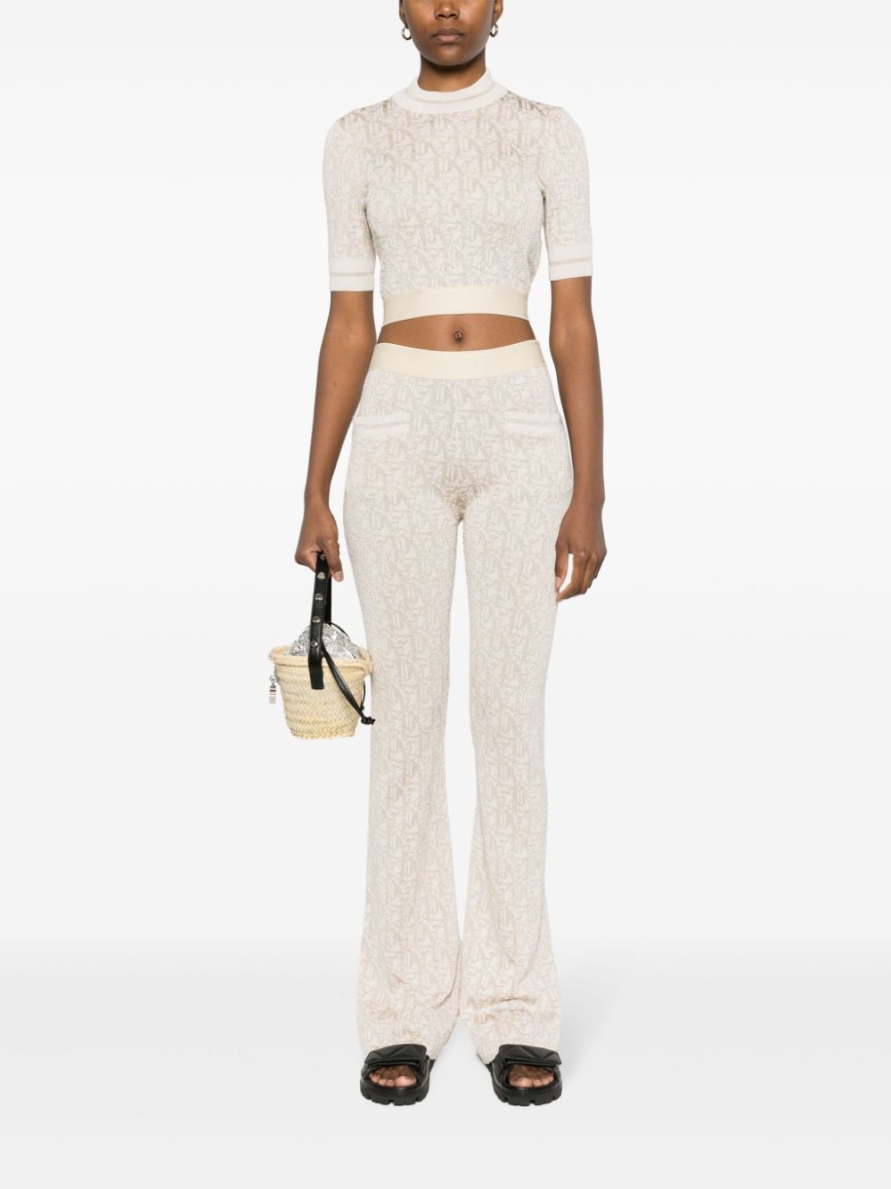 Palm Angels White Trousers